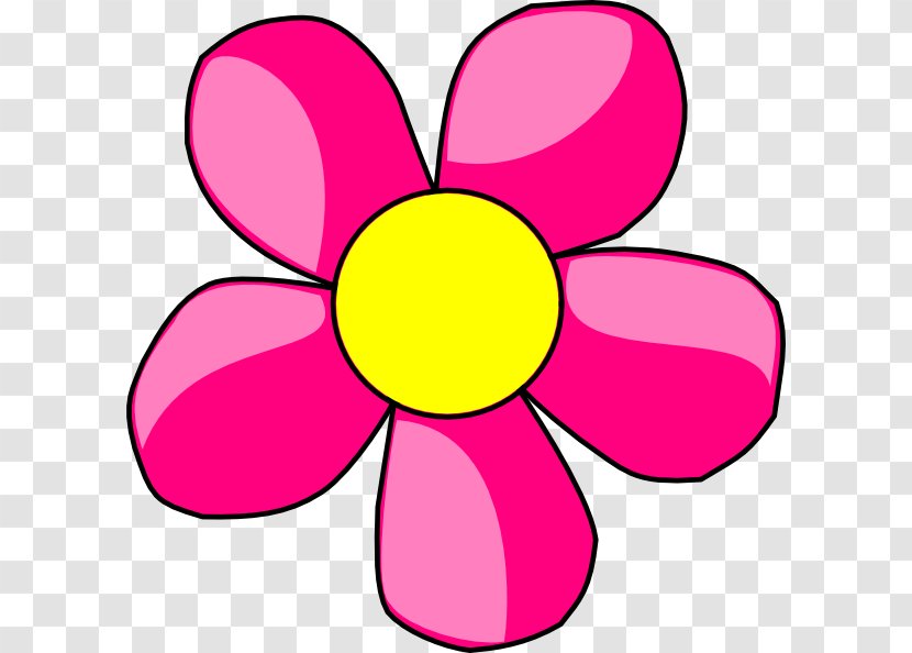 Red Flower Clip Art - Magenta - Daisy Cliparts Transparent PNG