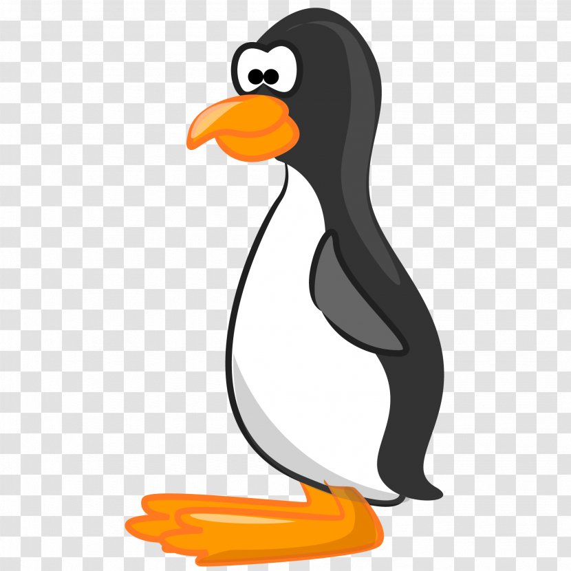 Penguin Bird Cartoon Illustration - Ducks Geese And Swans - Vector Transparent PNG