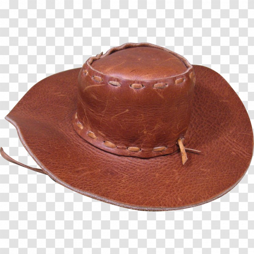 Dollhouse Hat Leather Vintage Clothing - Collectable - Cowboy Transparent PNG