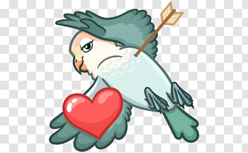 Lovebird Sticker Telegram VKontakte - Tree - Bird Transparent PNG