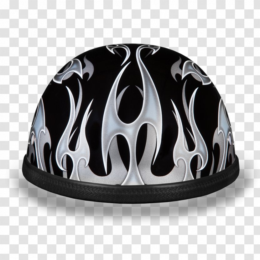 Motorcycle Helmets Daytona Beach Personal Protective Equipment Silver - Flame Skull Pursuit Transparent PNG