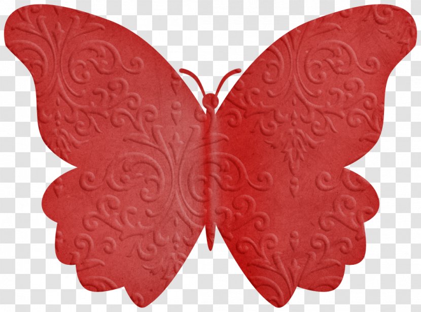 Butterfly Red - Pollinator - Pattern Hand Transparent PNG