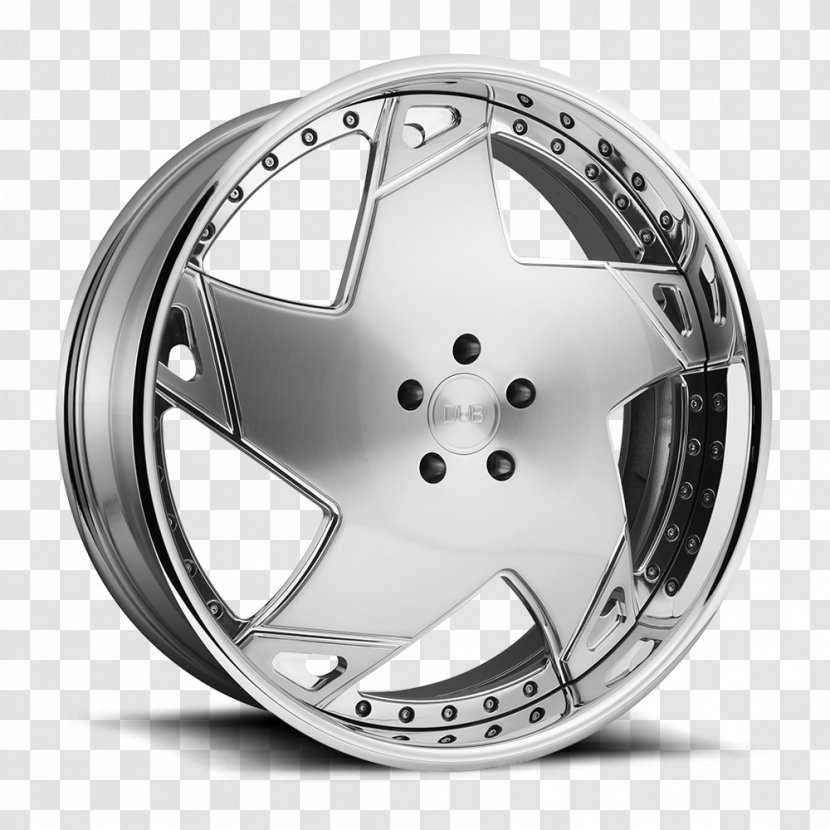 Forging Car Custom Wheel Rim - Brushed Metal Transparent PNG