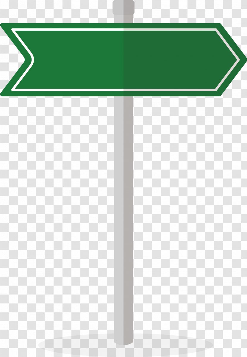 Traffic Sign Arrow Euclidean Vector - Product Design - Green Transparent PNG