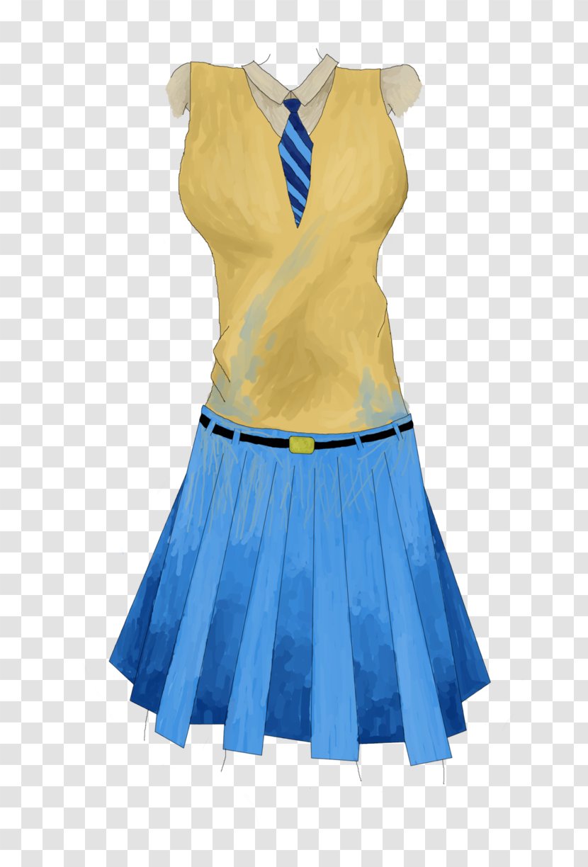 Dress Clothing Skirt Sleeve Costume - Neck Transparent PNG