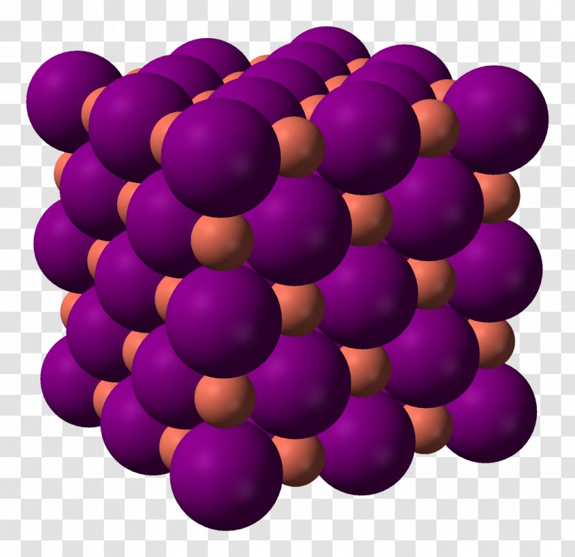 Copper(I) Iodide Magnesium Crystal Structure Molecule - Grape Transparent PNG