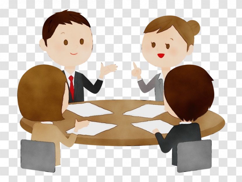 Cartoon People Sharing Conversation Job - Gesture Team Transparent PNG