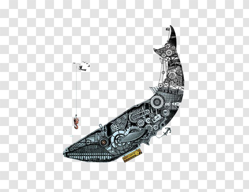 La Mxe9canique Du Cu0153ur Balaenidae Mechanics Whale Illustration - Geekart - Mechanical Transparent PNG