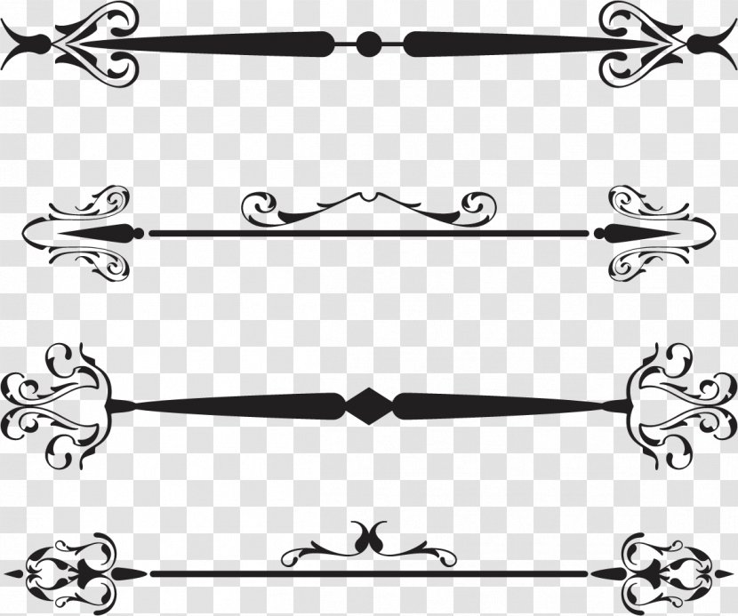 Euclidean Vector Stock Photography Line - Body Jewelry - Cute Border Transparent PNG