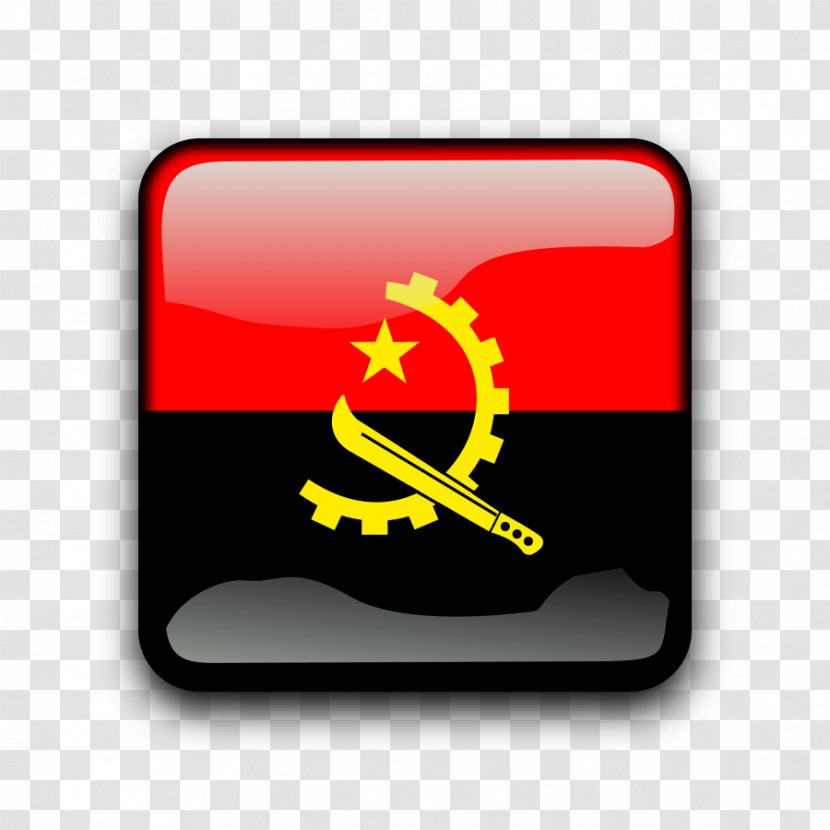 Flag Of Angola National The United States - Upload Button Transparent PNG