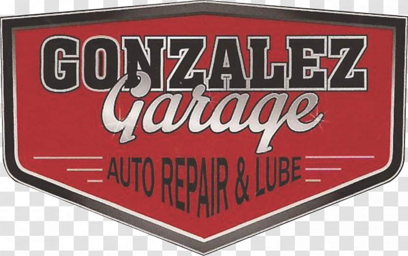 Gonzalez Garage Automobile Repair Shop Car Service Logo - Banner Transparent PNG