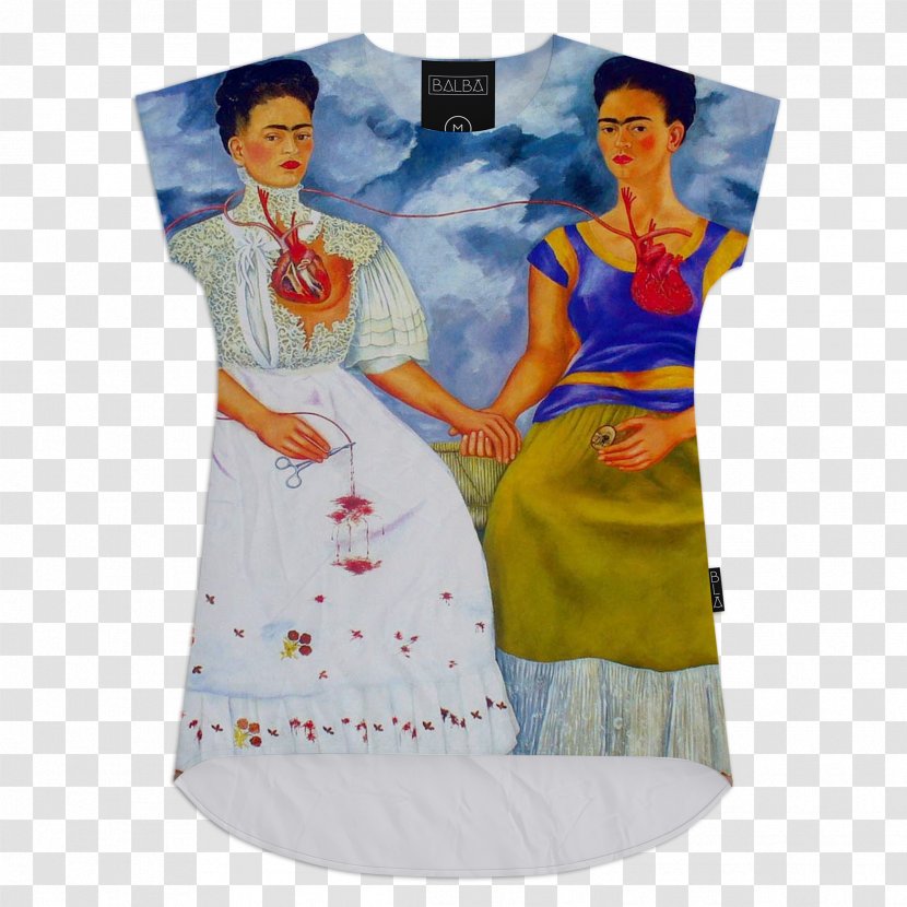 The Two Fridas Frida Kahlo Museum Self-Portrait With Thorn Necklace And Hummingbird Painting Painter - Sleeve Transparent PNG