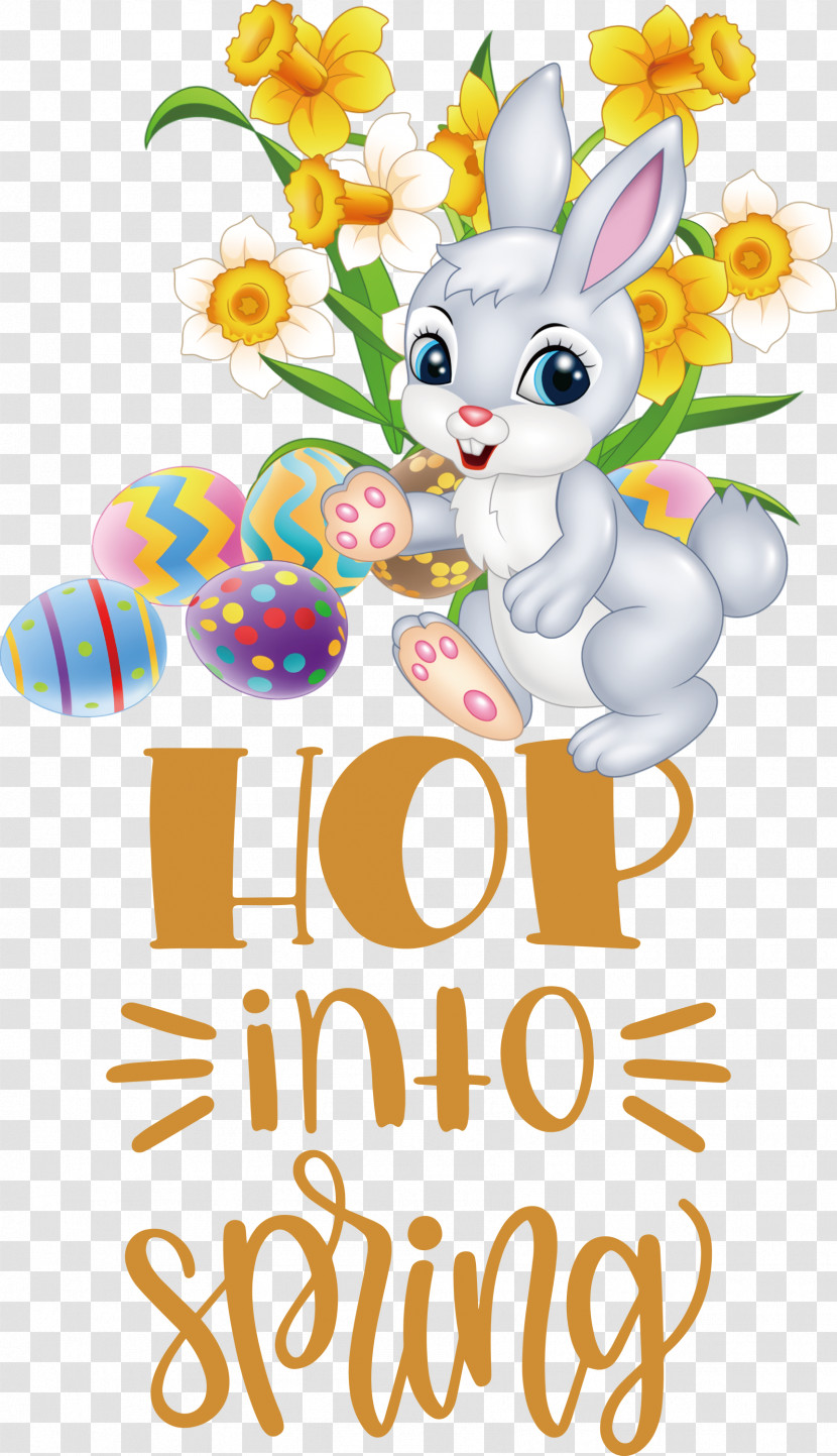 Hop Into Spring Happy Easter Easter Day Transparent PNG