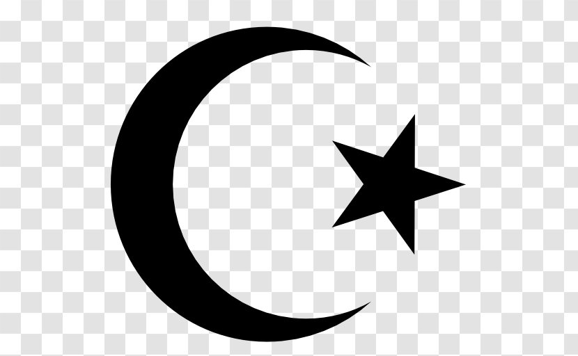 Star And Crescent Symbols Of Islam Polygons In Art Culture Clip - Turk Transparent PNG