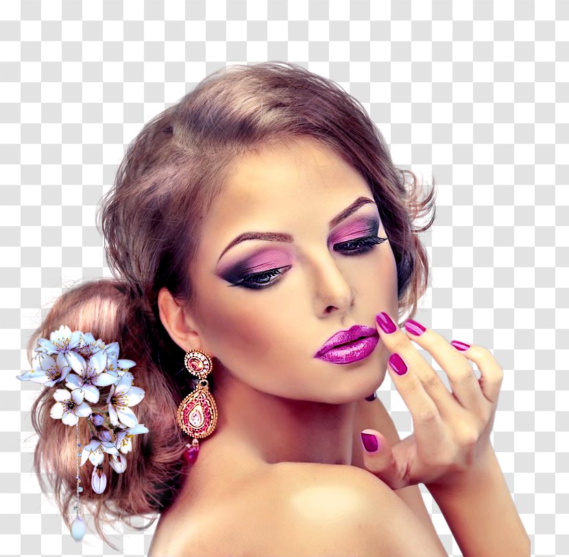 Beauty Parlour Cosmetics Eyelash Model - Makeover Transparent PNG