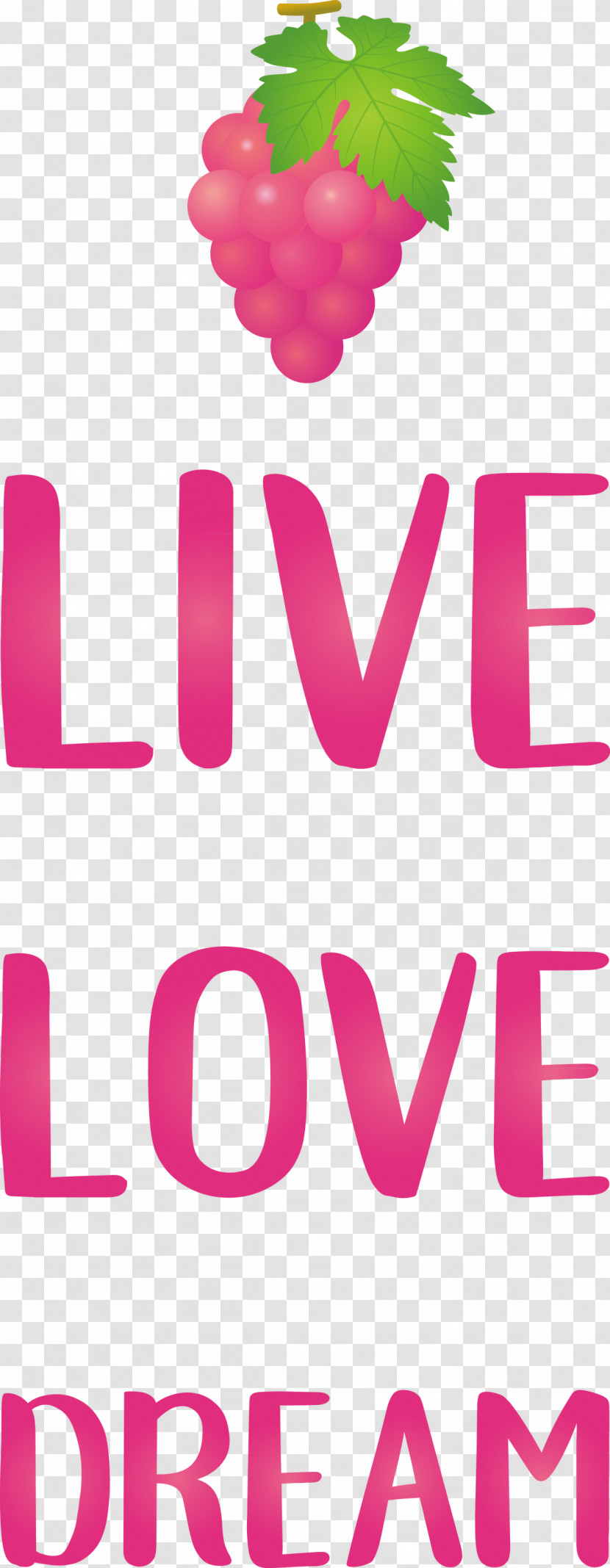 Live Love Dream Transparent PNG