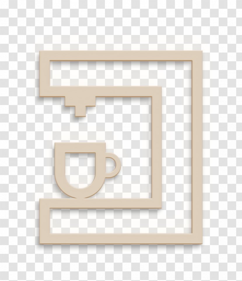 Cafe Icon Coffee Espresso - Maker - Symbol Rectangle Transparent PNG