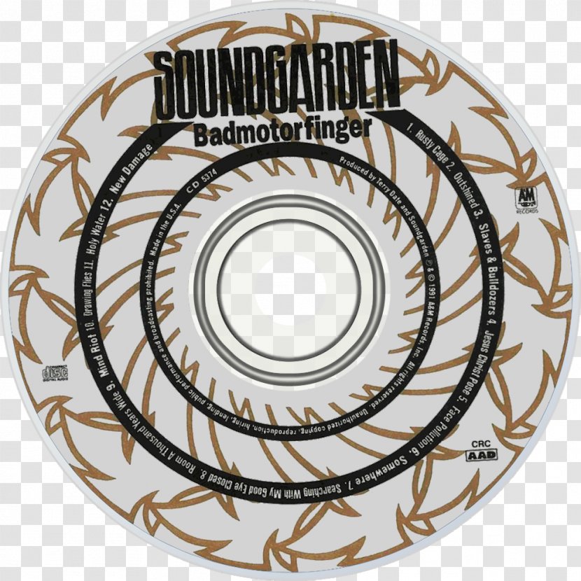 Badmotorfinger Soundgarden Louder Than Love Compact Disc Phonograph Record - Flower - Car Transparent PNG