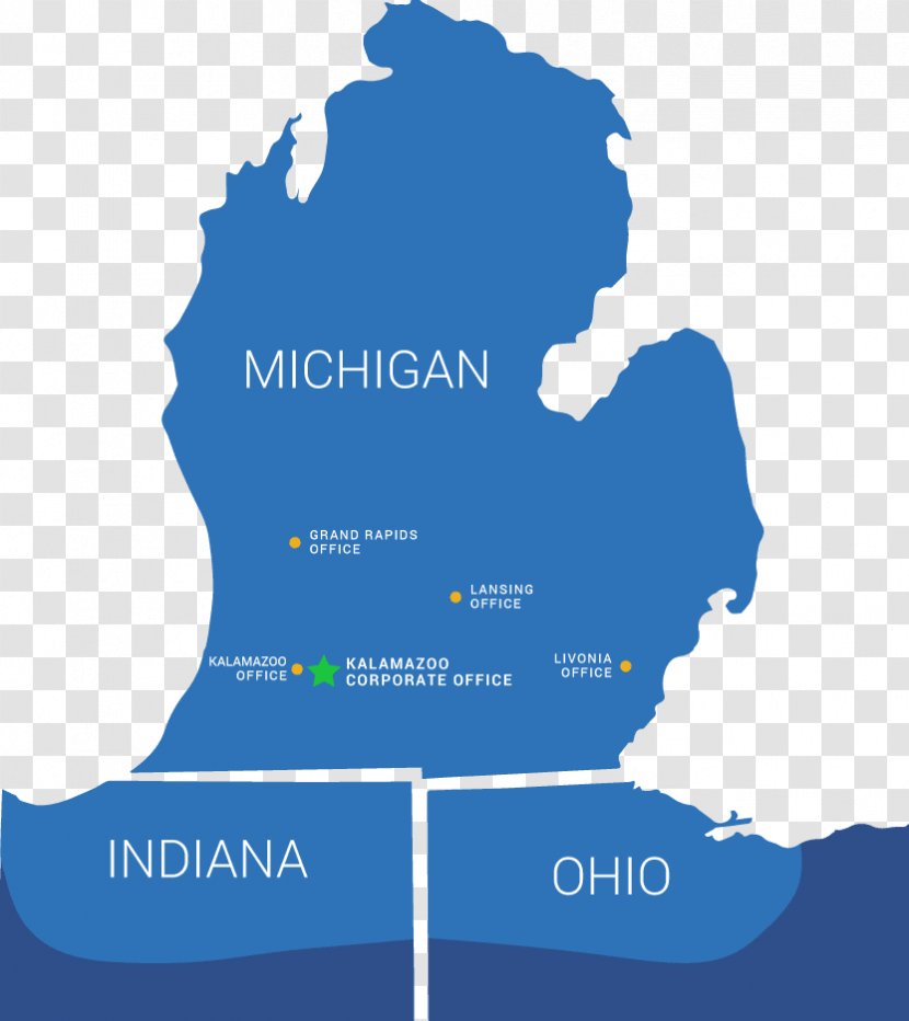 Michigan Territory Vector Map Transparent PNG