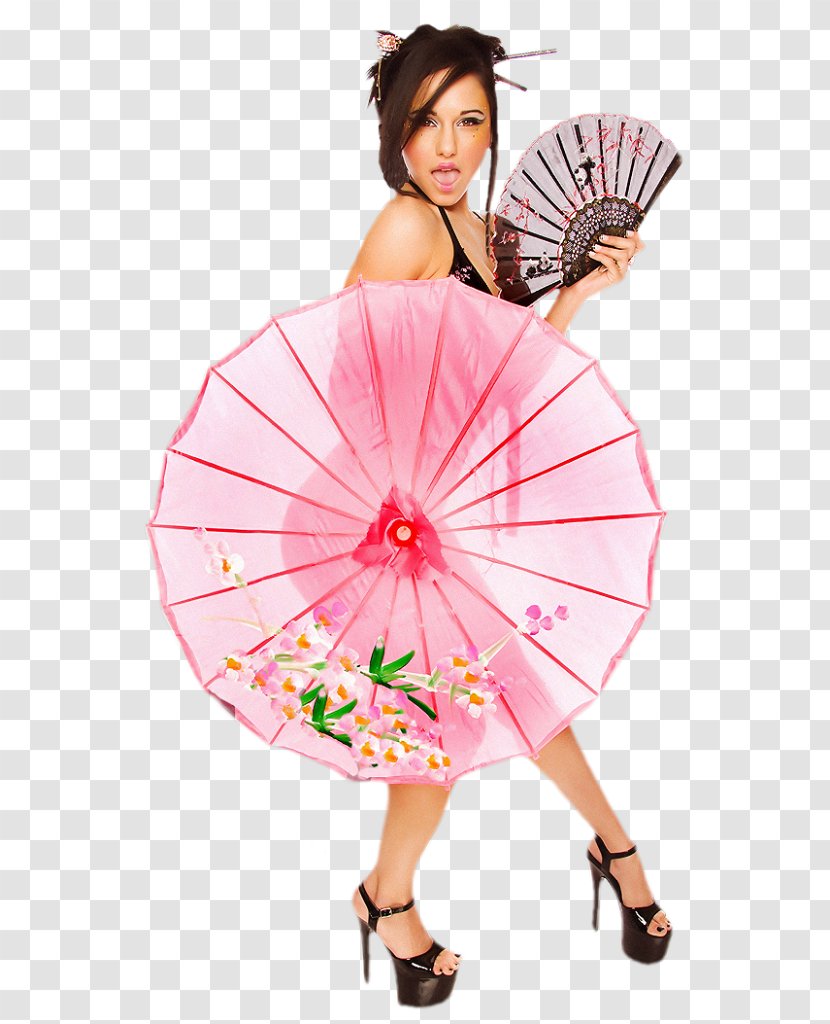 Umbrella Geisha Pink M RTV Transparent PNG