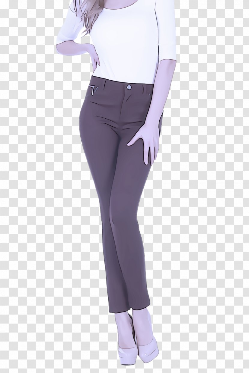 Clothing Purple Violet Waist Leggings - Tights Shoulder Transparent PNG