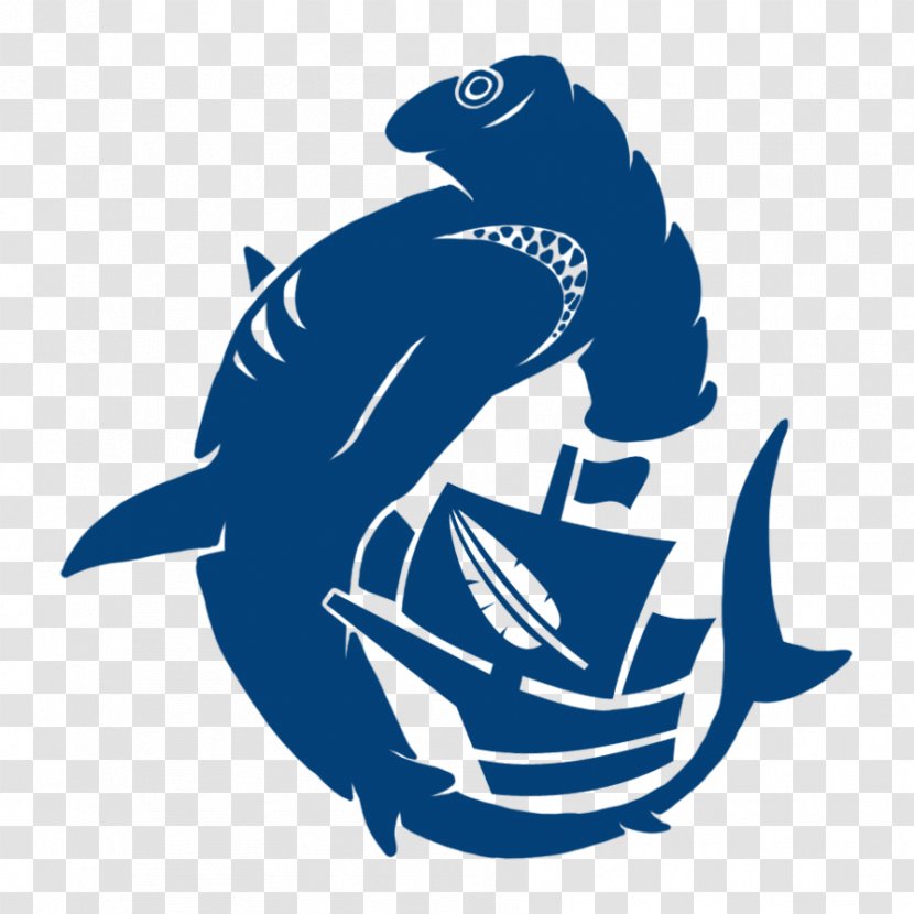 Shark Cobalt Blue Marine Mammal Clip Art - Organism Transparent PNG