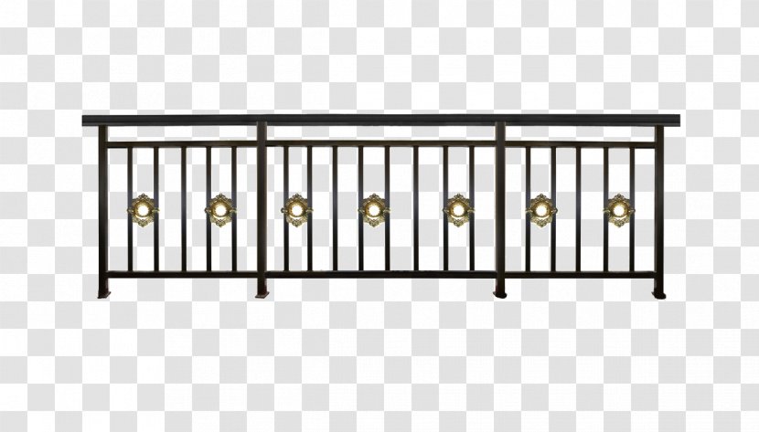 Balcony Metal Handrail Wrought Iron Aluminium - Guard Rail - Fence Transparent PNG