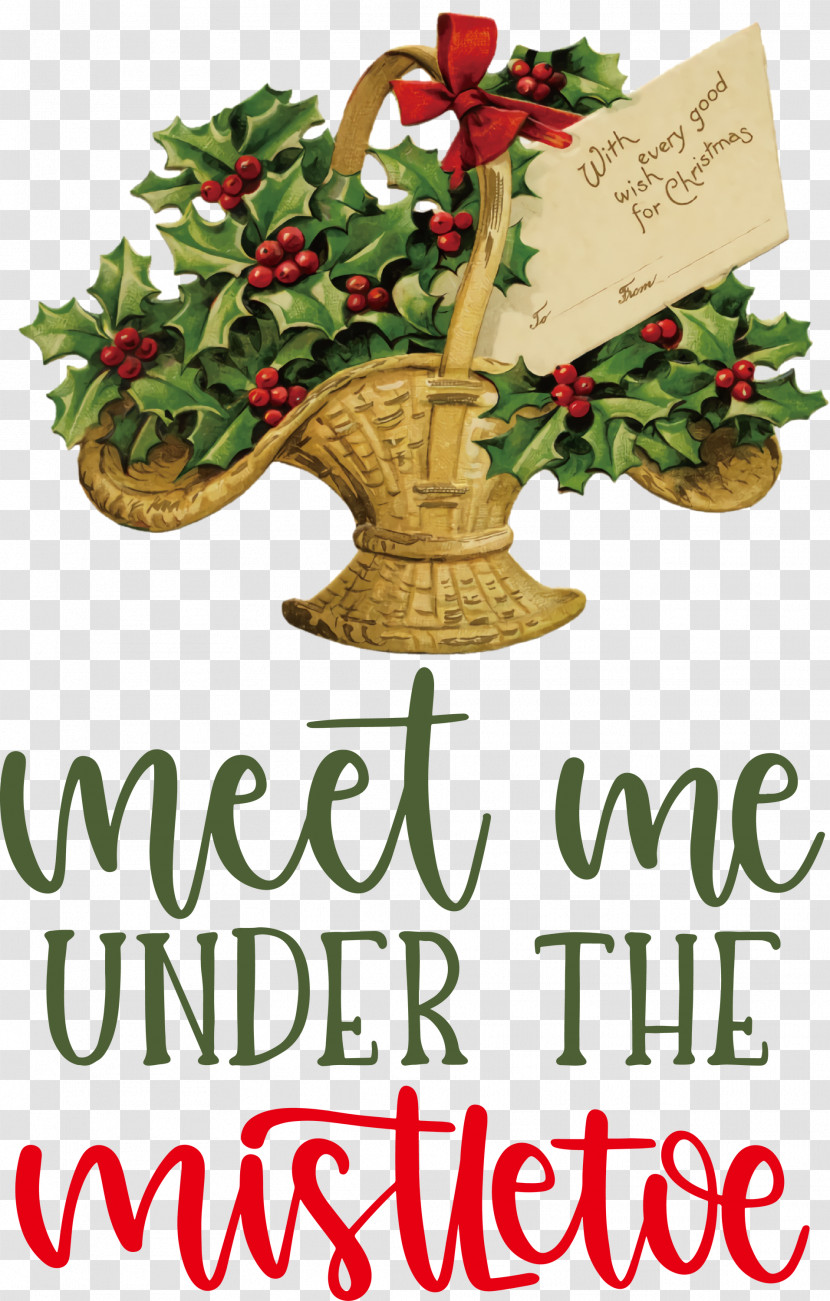 Meet Me Under The Mistletoe Mistletoe Transparent PNG