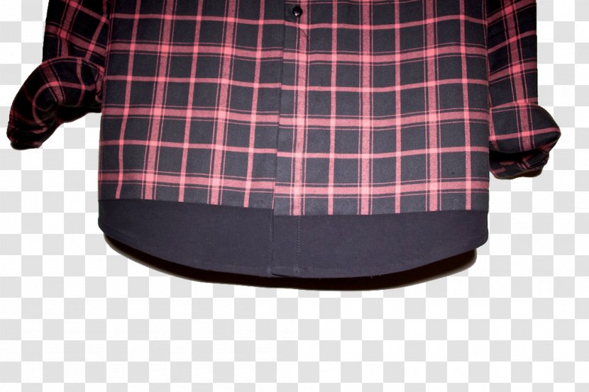 Tartan Sleeve Flannel Clothing - Nylon Transparent PNG