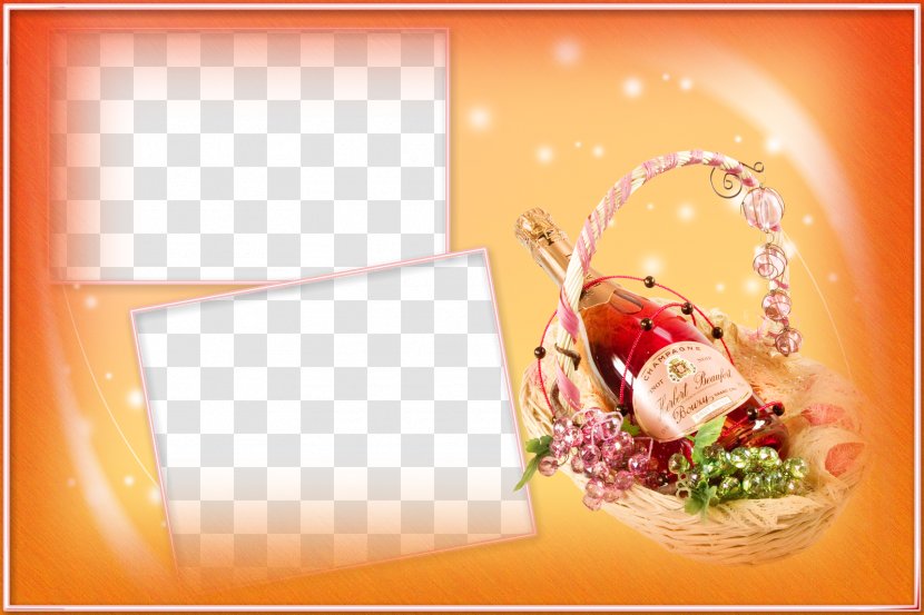 Wedding Invitation Desktop Wallpaper - Orange - Transparent Background Photoshop Transparent PNG