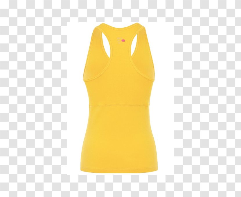 Sleeveless Shirt Yellow T-shirt White Color - Lemon Transparent PNG