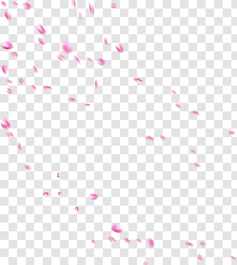Beach Rose Petal Drop Flower - Triangle - Beautiful Pale Pink Petals Falling Transparent PNG