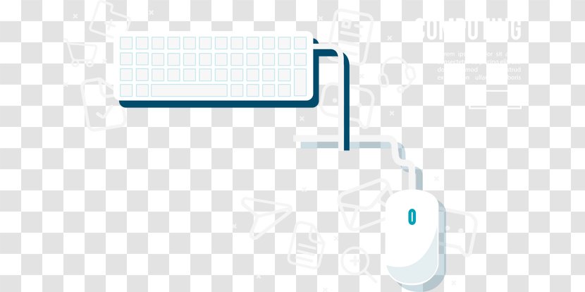 Material Brand Pattern - Diagram - Vector Mouse And Keyboard Transparent PNG
