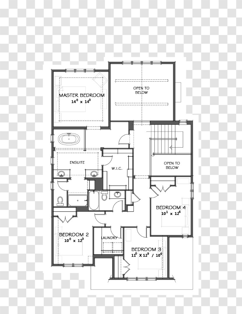 Floor Plan Bonus Room Laundry Architecture - Deck Transparent PNG