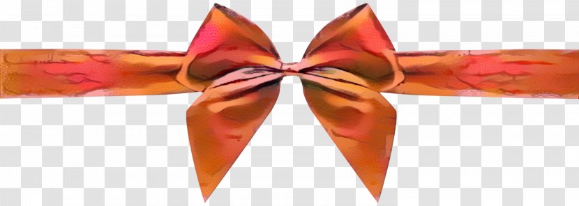 Ribbon Bow - Tie - Orange Transparent PNG