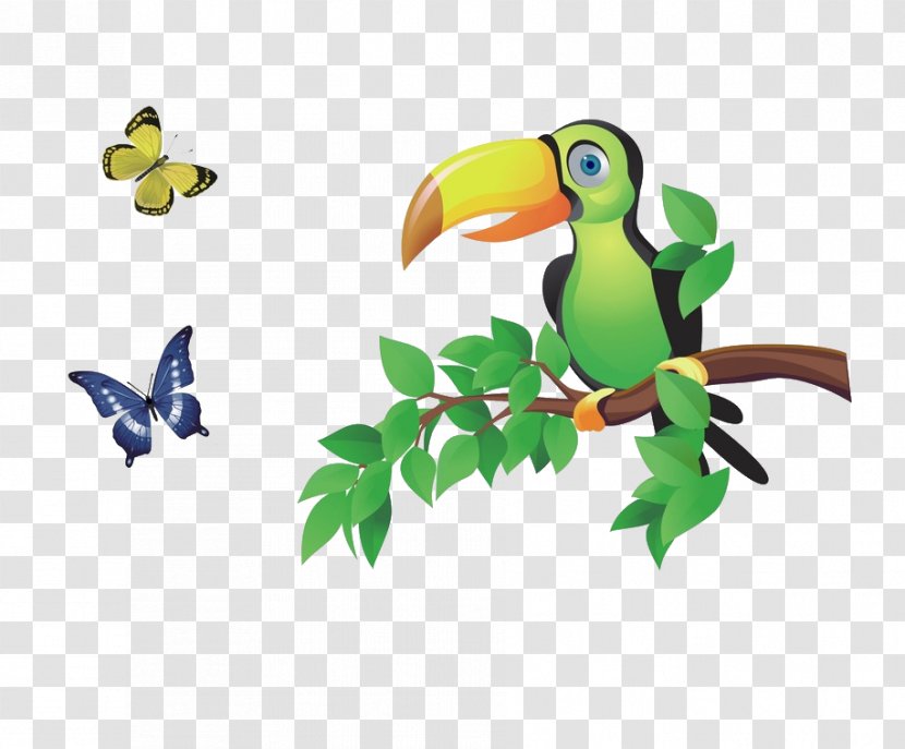 Bird In The Tree Animal - Silhouette - Parrot Singing Transparent PNG