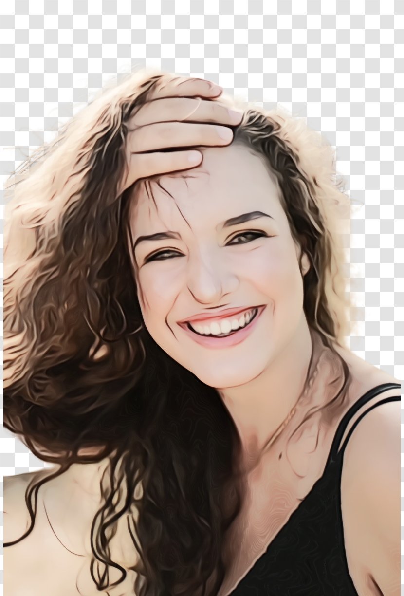 Long Hair Eyebrow Coloring Black - Hairstyle - Facial Expression Transparent PNG