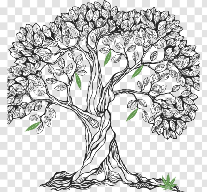 Drawing Royalty-free - Monochrome - Tree Transparent PNG