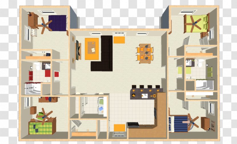 Floor Plan Croft Place Apartments House Jackson Square - Condominium - Apartment Transparent PNG