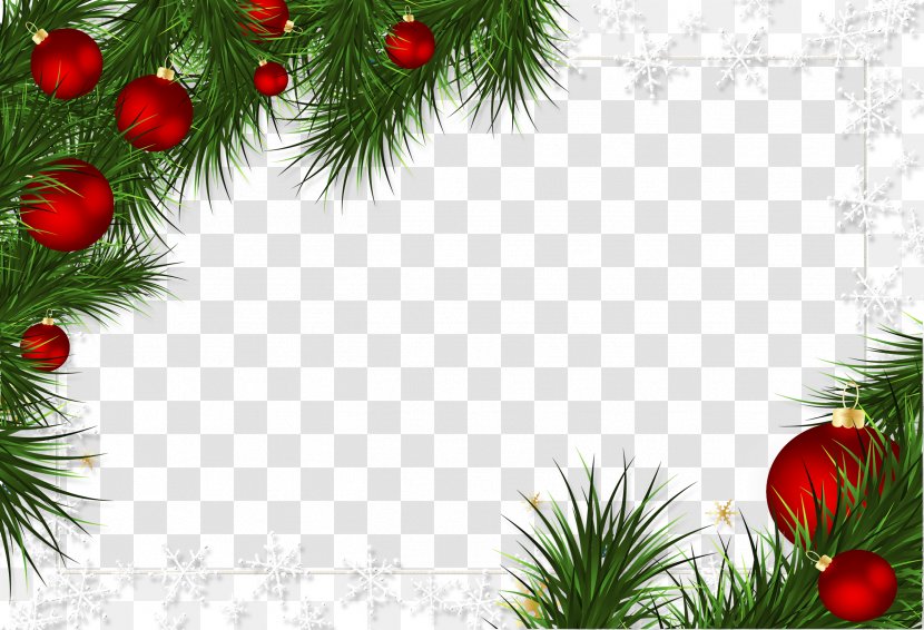 Borders And Frames Christmas Decoration Picture Ornament - Tree - Clip Art Transparent PNG