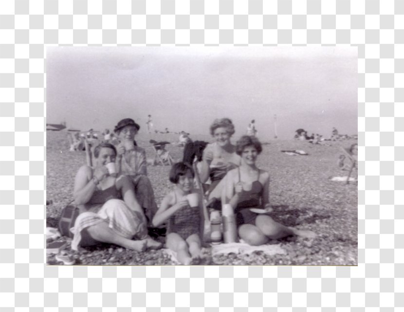 Troop White - Monochrome Photography - Family Beach Transparent PNG
