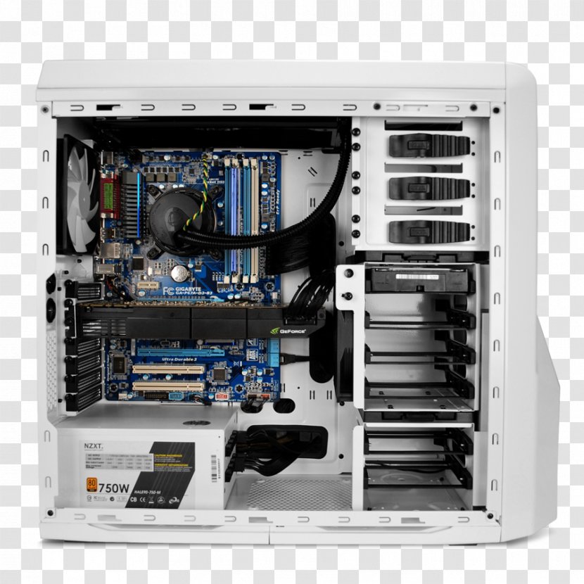 Computer Cases & Housings NZXT Phantom 410 Tower Case Power Supply Unit ATX - Overclocking Transparent PNG