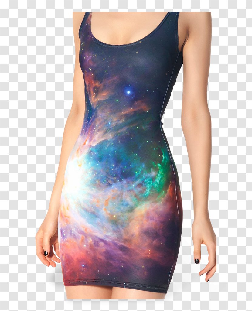 Sundress Clothing Skirt Casual - Neck - Cosmic Nebula Transparent PNG