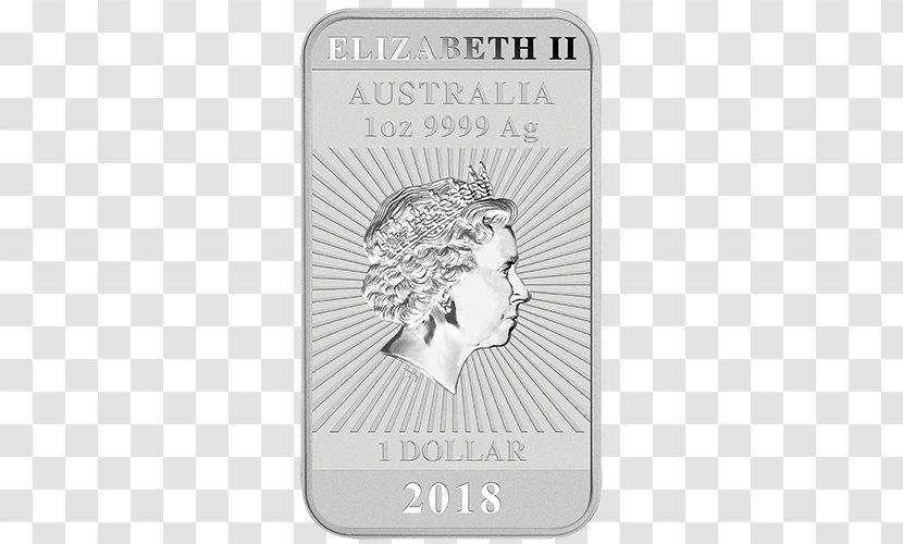 Perth Mint Australian Silver Kangaroo Bullion Coin - Ounce Transparent PNG