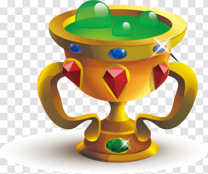 Download - Cup - Vector Yellow Trophy Transparent PNG