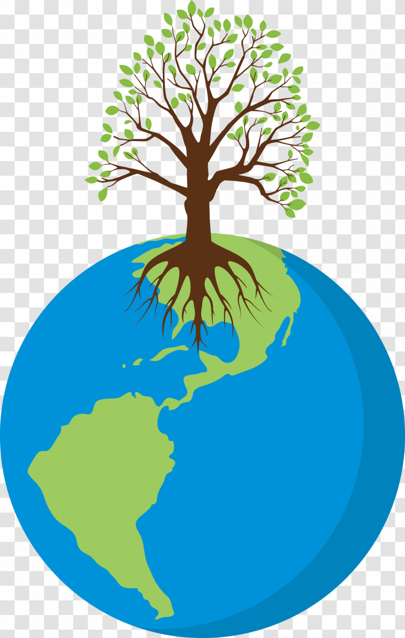 Earth Tree Go Green Transparent PNG