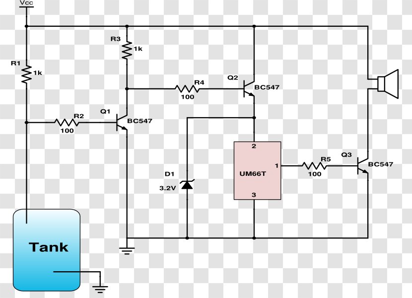 Circuit Diagram Water Detector Tank Wiring - Design Transparent PNG