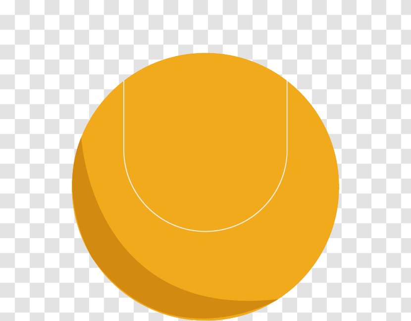 Circle Angle Yellow Material - Orange - Tennis Pattern Transparent PNG