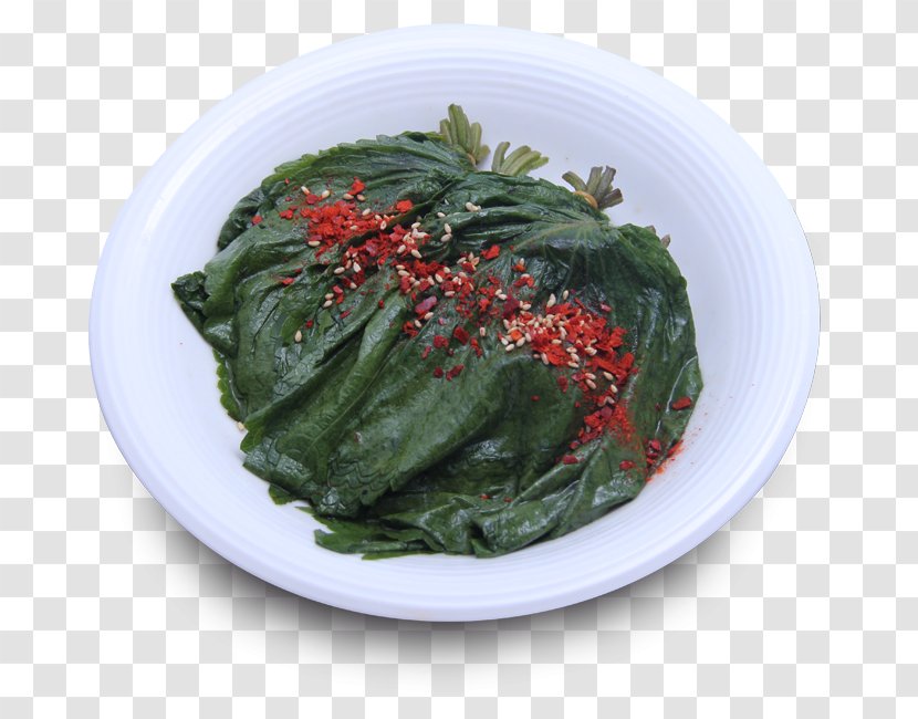 Namul Green Laver Spinach Wakame Recipe - KIMCHI Transparent PNG