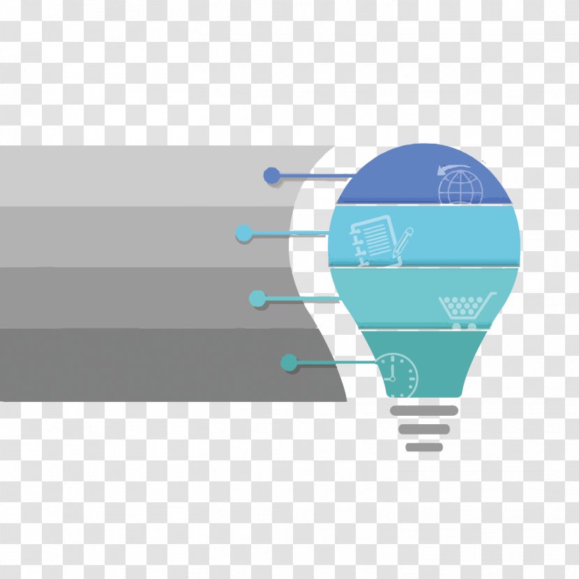 Graphic Design Blue - Azure - Vector Bulb Transparent PNG